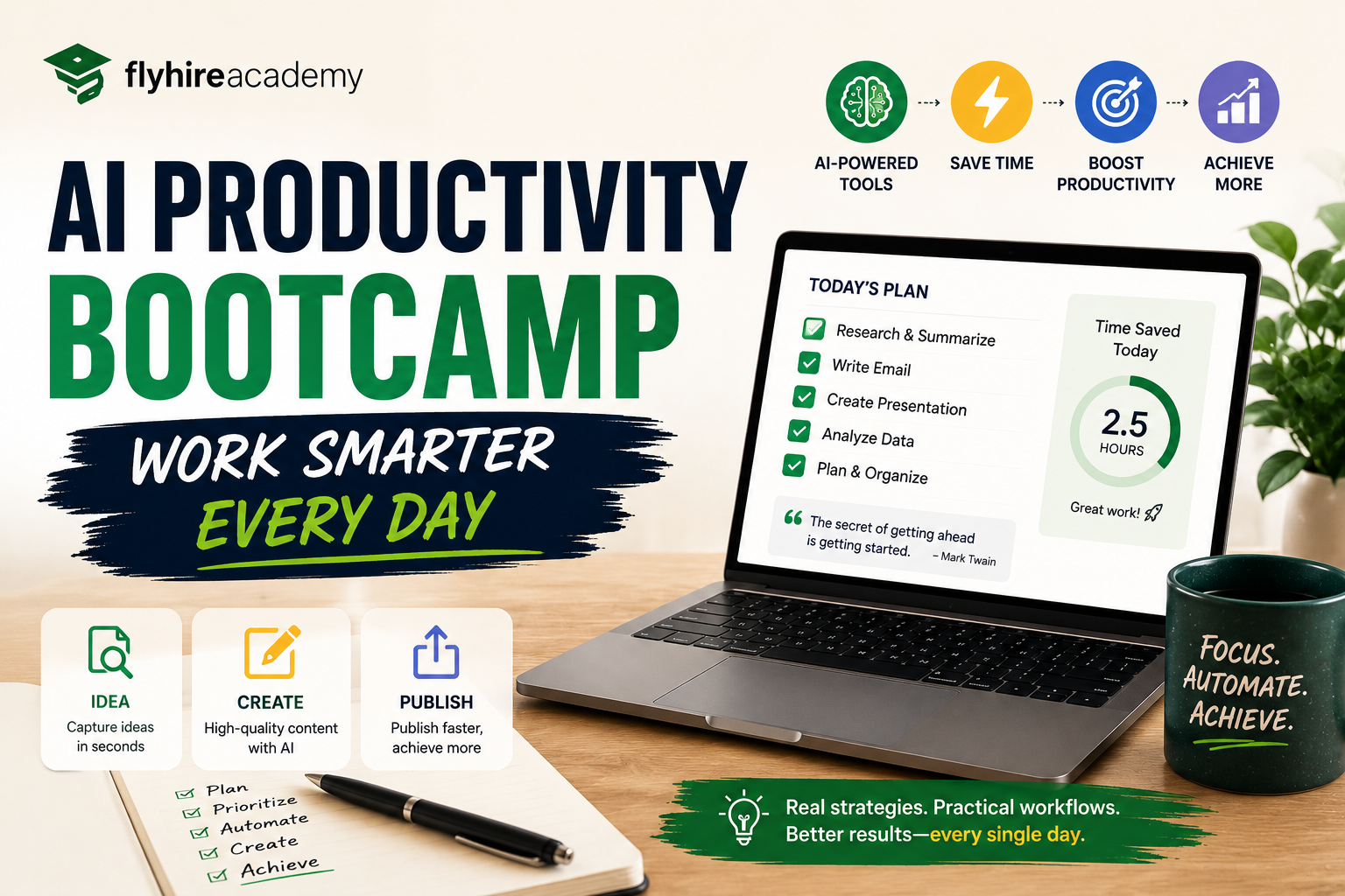 AI Productivity Bootcamp: Work Smarter Every Day